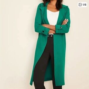 Ann Taylor Emerald Green Open Front Cardigan XXS